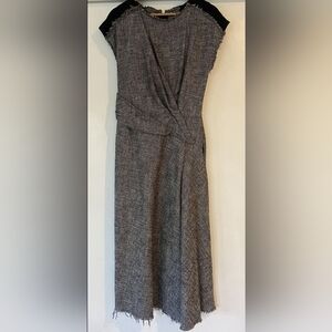 Zara tweed maxi dress